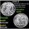 Image 1 : 1941-d Walking Liberty Half Dollar 50c Grades Choice+ Unc