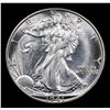 Image 2 : 1941-d Walking Liberty Half Dollar 50c Grades Choice+ Unc