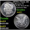 Image 1 : 1878-s Vam 20 Morgan Dollar $1 Grades Select+ Unc
