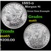1885-o Morgan Dollar $1 Grades GEM Unc