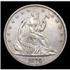 Image 2 : 1876-p WB-101 Seated Half Dollar 50c Grades xf