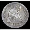 Image 2 : 1850-o Seated Liberty Quarter 25c Grades vf+