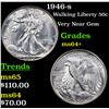Image 1 : 1946-s Walking Liberty Half Dollar 50c Grades Choice+ Unc