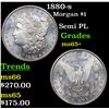 Image 1 : 1880-s Morgan Dollar $1 Grades GEM+ Unc
