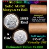 Image 1 : ***Auction Highlight***  AU/BU Slider Rutland Shotgun Morgan $1 Roll 1885 & O Ends Virtually UNC (fc