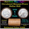 Image 1 : ***Auction Highlight*** Full solid Date 1926-s Peace silver dollar roll, 20 coin (fc)