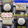 ***Auction Highlight*** Full Morgan/Peace Flamingo Hotel silver $1 roll $20, 1887 & 1879 end (fc)