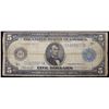 Image 2 : 1914 $5 Large Size Blue Seal Federal Reserve Note, Minneapolis, MN  9-I Grades vf, very fine
