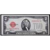 Image 2 : 1928E $2 Red Seal United States Note Key Date To Series Grades vf++