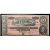 Image 2 : 1864 $10 Confederate Note, T-68 Grades xf