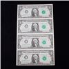 Image 3 : ***Auction Highlight***  UNCUT MINT SHEET of 4x 1988a $1 Federal Reserve Notes All GEM or Better 999