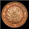 Image 2 : ***Auction Highlight*** 1837 C.D. Peacock Chicago,IL Jeweler HT-M19 Hard Times Token 1c Graded ms65 