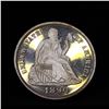 Image 8 : Proof *HIGHLIGHT OF NIGHT*  1890 TOP POP! Seated Liberty 10c Graded pr68 DCAM by SEGS (fc)