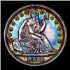 Image 2 : ***Auction Highlight*** 1838 Small Stars V-2 EDS Seated Liberty Half Dime 1/2 10c Graded ms65+ By SE
