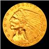Image 2 : ***Auction Highlight*** 1927-p Gold Indian Quarter Eagle $2 1/2 Graded Select Unc By USCG (fc)