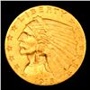 Image 2 : ***Auction Highlight*** 1915-p Gold Indian Quarter Eagle $2 1/2 Graded Choice Unc By USCG (fc)