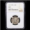 Image 2 : NGC 1917-p Ty I Standing Liberty Quarter 25c Graded ag3 By NGC