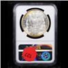 Image 3 : NGC 1902-o Rainbow Toned Morgan Dollar $1 Graded ms63 By NGC