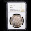 Image 2 : NGC 1880-s Morgan Dollar $1 Graded ms63 By NGC
