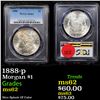 Image 1 : PCGS 1888-p Morgan Dollar $1 Graded ms62 By PCGS