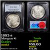 Image 1 : PCGS 1882-s Morgan Dollar $1 Graded ms62 By PCGS