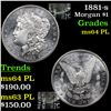 Image 1 : 1881-s Morgan Dollar $1 Grades Choice Unc PL
