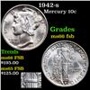 Image 1 : 1942-s Mercury Dime 10c Grades GEM+ FSB