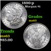 Image 1 : 1890-p Morgan Dollar $1 Grades Select Unc