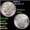 Image 1 : 1890-p Morgan Dollar $1 Grades Select Unc
