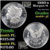 Image 1 : 1880-s Morgan Dollar $1 Grades Choice Unc+ PL
