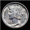 Image 2 : 1918-d Mercury Dime 10c Grades Choice AU/BU Slider