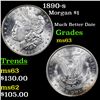 Image 1 : 1890-s Morgan Dollar $1 Grades Select Unc