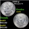 Image 1 : 1890-p Morgan Dollar $1 Grades Select Unc