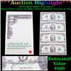 Image 1 : ***Auction Highlight*** UNCUT MINT SHEET of 4x 1995 $2 Federal Reserve Notes All GEM or Better Signe