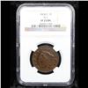 Image 8 : ***Auction Highlight*** NGC 1824/2 N-1 Coronet Head Large Cent 1c Graded vf25 By NGC (fc)