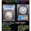 Image 1 : ***Auction Highlight*** PCGS 1880-p Near TOP POP! Morgan Dollar $1 Graded ms65 dmpl By PCGS (fc)