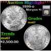 Image 1 : ***Auction Highlight*** 1899-o Morgan Dollar $1 Graded ms67 By SEGS (fc)