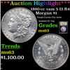 Image 1 : ***Auction Highlight*** 1890-cc vam 5 I3 R4 Morgan Dollar $1 Graded Select Unc By USCG (fc)