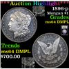 Image 1 : ***Auction Highlight*** 1896-p Morgan Dollar $1 Graded Choice Unc DMPL By USCG (fc)