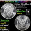 Image 1 : ***Auction Highlight*** 1883-cc GSA Hoard Morgan Dollar $1 Grades Select Unc (fc)