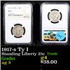 Image 1 : NGC 1917-s Ty I Standing Liberty Quarter 25c Graded ag 3 By NGC