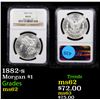Image 1 : NGC 1882-s Morgan Dollar $1 Graded ms62 By NGC