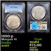 Image 1 : PCGS 1880-p Morgan Dollar $1 Graded ms62 By PCGS