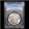 Image 2 : PCGS 1887-p Morgan Dollar $1 Graded ms62 By PCGS