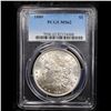 Image 2 : PCGS 1880-p Morgan Dollar $1 Graded ms62 By PCGS