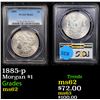 Image 1 : PCGS 1885-p Morgan Dollar $1 Graded ms62 By PCGS