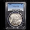Image 2 : PCGS 1880-p Morgan Dollar $1 Graded ms62 By PCGS