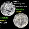 Image 1 : 1941-s Mercury Dime 10c Grades Choice+ Unc