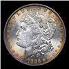 Image 2 : 1886-p Rainbow Toned Morgan Dollar $1 Grades Choice Unc