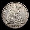 Image 2 : 1854-p Seated Half Dollar 50c Grades AU, Almost Unc